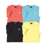 Pack of 4 Mens Cotton T-Shirts – Black Coral Blue Yellow