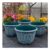 Pack of Four – Large Green & White Serenity Planters (30cm)