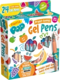 Paint Pop – Fruity Scents Gel Pens For Kids – 8 Classic, 8 Glitter and 8 Shimmery Metallic Coloured Scented Pens – Mess-Free, Fast Drying Action, Easy Clean Up, Multi-Surface, Creative Fun – 3 Years