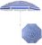 Palawano 1.6m Beach Umbrella with Sand Anchor, UPF50 UV Protection Garden Parasol, Portable Tilt Sun Umbrella for Beach, Garden, Patio & Camping, Blue White Stripe