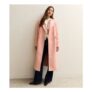 Pale Pink Double Breasted Midi Coat