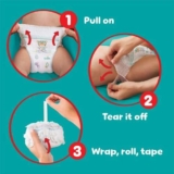 Pampers Baby-Dry Nappy Pants Size 3, 44 Nappies, 6kg – 11kg, Essential Pack