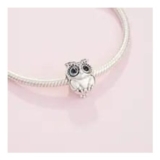 Pandora Sterling Silver Sparkling Owl Charm