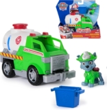 Paw Patrol Fire Rescue: Rocky Rescue Fire Tanker with Action Figure, Grab Claw and Toy Truck, Kids Toys for Boys and Girls Ages 3 and Up