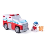 Paw Patrol Marshall Rescue Vehicle with 2 Figures, Pull-Back Truck