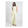 Peached Ruched Sleeveless Trouser Co-Ord- Extra 10% Off, with Code: EXTRA