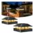 Peasur 4×4 Post Cap Solar Lights 10-Pack Black