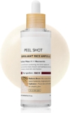 Peel Shot Exfoliant Rice Ampoule, Face Scrub Exfoliator Whiteheads Blackhead Remover, Pore Refining Facial Scrub, Gentle Exfoliating Rice Serum Contain AHA BHA, Niacinamide, 80ml