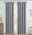 Pencil Pleat Blackout Curtains Thermal Insulated Sound Reducing 2 Panels – Light Grey 46×72 Inch