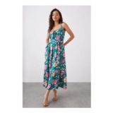 Petite Green Floral Tiered Pocket Midi Dress – Extra 10% Use Code: EXTRA10