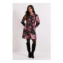 Petite Patchwork Floral Lace Trim Detail Tie Back Printed Mini Dress