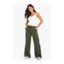 Petite Woven Elasticated Waist Straight Leg Trousers