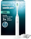 Philips Sonicare 2000 Series Electric Toothbrush – Sonic Toothbrush with 2 Intensity Levels, EasyStart Feature, SmarTimer, 14-Day Runtime, White, Model HX4021/01, New