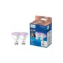 Philips WiZ GU10 Colour Smart LED Wi-Fi Bulb – 2 Pack