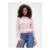 Pink Cotton Cable Knit Jumper