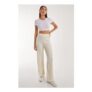 Pink Vanilla Soft Brushed Rib Flares