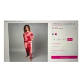 Pink or Grey Ladies Velour Loungewear Set – Sizes 8-10 Upto 20-22 –