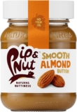 Pip & Nut – Smooth Almond Butter (6 x 170g) Natural Nut Butter, No Palm Oil, No Added Sugar, Hi-Oleic Almonds, High in Unsaturated Fats, Gluten Free, Vegan, Dairy Free
