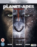 Planet of The Apes Trilogy Boxset – 4k Ultra HD Blu-ray – With code