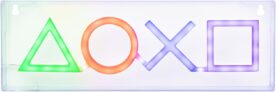 PlayStation Icons LED Neon Light – Officially Licensed Free Standing or Wall Mountable Light Sign – Game Room Accessories & Decor for Gamers – Paladone
