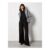 Pleat Detail Wide Leg Drawstring Trousers