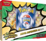 Pokémon TCG: Mega EvolutionAscended Heroes Mega Meganium ex Box (1 Foil Promo Card, 1 Oversize Lenticular Card & 4 Booster Pack) Invitation