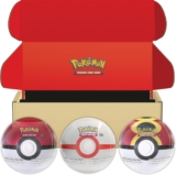 Pokémon TCG: Poké Ball Tin BundlePoké Ball, Premier Ball & Repeat Ball (9 Pokémon TCG Booster Packs & 6 Sticker Sheets)