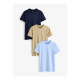 Polo Ralph Lauren Light Blue Slim 100% Cotton T-Shirts 3 Pack