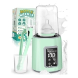 Portable Baby Bottle Warmer with Timer and Milk Dispenser