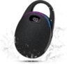 Portable Bluetooth Speaker, Mini Outdoor Bluetooth Speakers with HD Sound, LED Power Display, Big Pro Sound with Punchy Bass,Integrated Carabiner, 25H Playtime, RGB, TWS ,For Outdoor/Party/Travel
