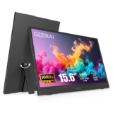 Portable Monitor 15.6, 1080P FHD IPS Second Screen with 90 Rotating Kickstand, Portable Monitor for Laptop/PC/Mac/Xbox, Plug & Play