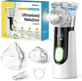 Portable Nebuliser Machine for Adults – Silent Nebuliser for Kids, Rechargeable Nebulizer Machine for Adults, Self-Cleaning Nebulizer With 2 Masks & Mouthpiece, Portable Nebulisers For Home & Travel