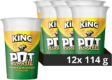 Pot Noodle Chicken & Mushroom King Pot Noodle instant vegetarian snack quick to make noodles Instant Noodle 12x 114 g