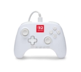 PowerA Advantage Wired Controller for Nintendo Switch 2 with Lumectra – White, Officially Licensed, RGB Lighting