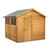 Powersheds Double Door Apex Overlap Dip Treated Shed – 8 X 8ft