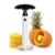 Premier Housewares Pineapple Cutter and Corer, Easy-Use Fruit Slicer, Black and White