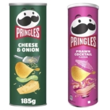 Pringles 185g – Cheese & Onion / Prawn Cocktail – £1.42 / £1.27 S&S