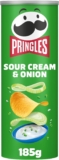 Pringles Sour Cream & Onion Crisps 185g