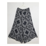 Printed Wide-Leg Trousers