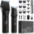 Professional Hair Clippers and Beard Trimmer for Men, Cordless Hair Trimmer Barber Clippers Hair Cutting Kit Rechargeable T-Blade Shaver Haircut Grooming Set with 10 Guide Combs Gifts for Men