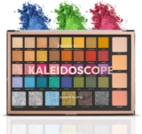Profusion Cosmetics Kaleidoscope 42 Shade Palette Bright Colors Matte Shimmer Satin Colorful Eyeshadow Makeup Pallete Long lasting and Pro Pigment Silky Powder Eye Shadow