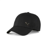Puma Unisex Essential Metal Cat logo BB Cap – Black Size S
