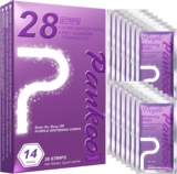 Purple Teeth Whitening Strips 14 Treatments, Helps Remove Surface Stains – Coffee & Wine Stains, Supports Enamel Care, No Sensitivity, No Slip, 28 Strips