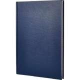 Q-Connect Dark Blue Feint Ruled Casebound Notebook 192 Pages A5
