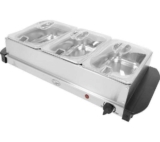QUEST Electric Buffet Server & Warming Tray – Silver