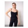 REAKTIV Black Soft Touch Yoga Ruched Detail Co-Ord Vest XL