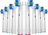 REDTRON Toothbrush Heads for Oral B Electric Toothbrushes, Replacement Brush Head for Oral B(8 Pack), EB17-P Precision Clean Brush Heads Fit for pro 1000/3000/5000, Vitality Smart Genius Series