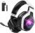 RGB Wireless Gaming Headset with Mic, 7.1 Surround Sound, 60H Playtime, Noise Cancelling Over Ear Headphones, 2.4GHz & Bluetooth, Low Latency, for PC, PS5, PS4, Switch