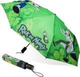 RICK AND MORTY Folding Umbrella for Adults and Teenagers Folding Telescopic Umbrella Lightweight Travel Work