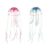 RUIENGCOMM 2Pcs Colorful Luminous Jellyfish Aquarium Decor